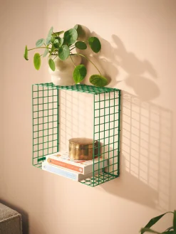 Søstrene Grene Schweiz WIRE SQUARE Wandregal Green