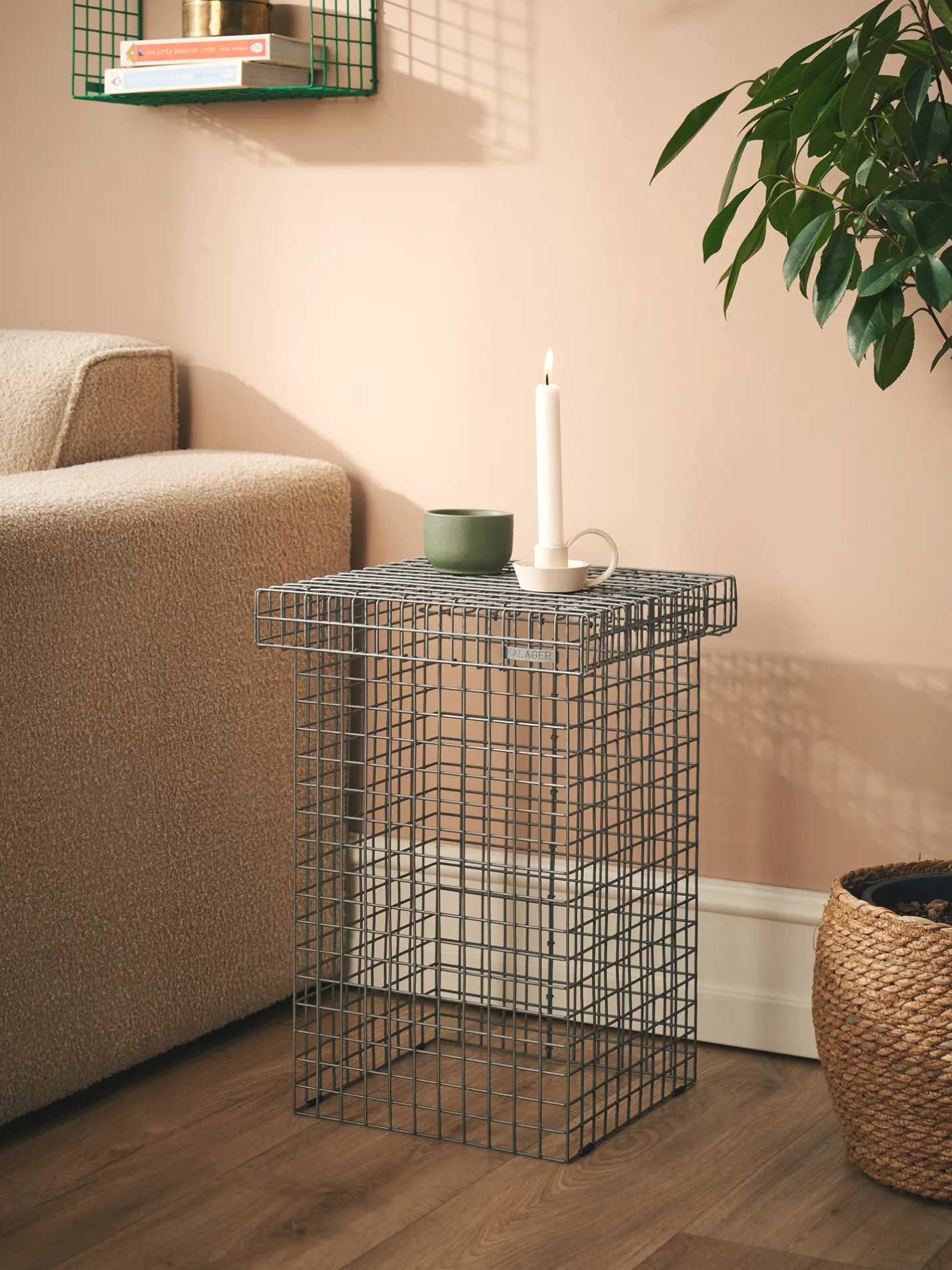 Outlet Søstrene Grene Schweiz WIRE STOOL Hocker Anthracite
