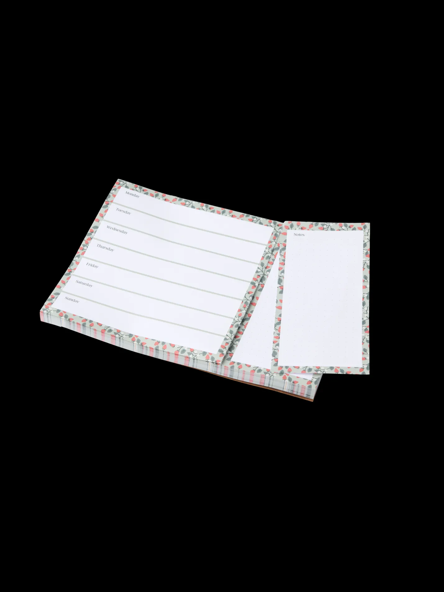 Clearance Søstrene Grene Schweiz Wochenplaner-Block Milky Green
